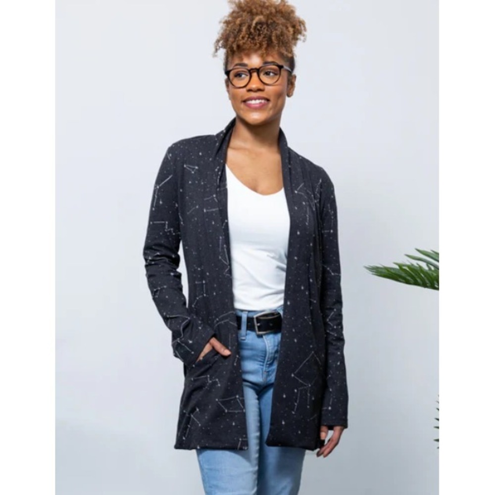 Svaha Cardigan Size 3X Constellations Burnout Tunic Teacher Academia School Nerd